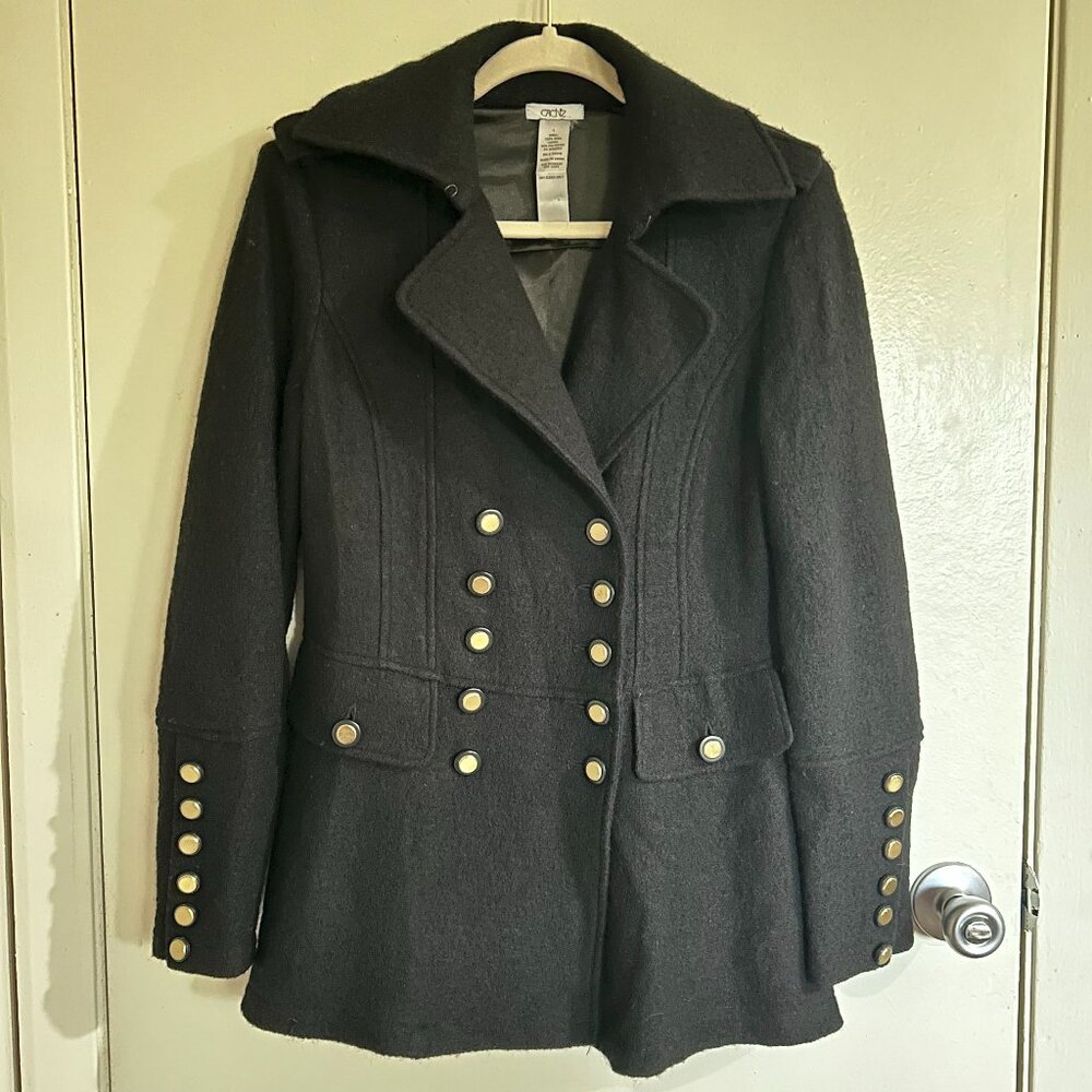 Vintage Cache Military-Style Wool Coat